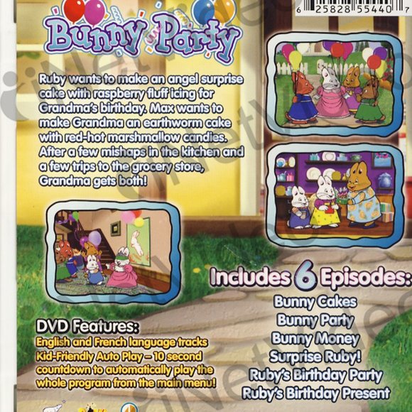 Max & Ruby: Bunny Party (DVD, - Picture 2 of 2
